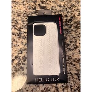 Hello Lux iPhone 16 Pro Max Case Vanilla Lace White Protective Cover